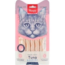 Wanpy Ton Balığı ve Karidesli Sıvı Kedi Ödül Maması 5X14 gr
