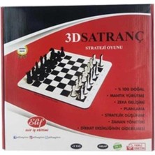 Ahşap 3D Satranç Takımı, Zekice Elif Tasarımıyla Şık ve Eğlenceli Oyun Keyfi