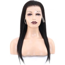 K&A Front Lace Gerçek Tül Peruk Düz / Doğal / 55/60cm