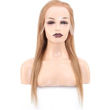 K&A Düz Front Lace Gerçek Tül Peruk / Kumral / 60/65cm