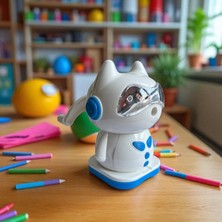 Cmkkedi Tasarımlı Mekanik Kalemtraş, Döner Kollu, 4 Renk Seçeneği