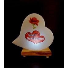 Işıklı Tuz Lamba, Sevgi Dolu Dekoratif Biblo, Sıcak Atmosfer Yaratır.