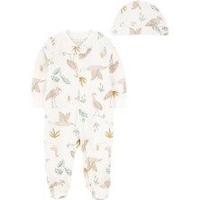 Bebek Ekru Tulumlu Set