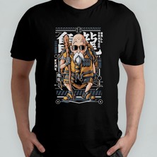Pixxa Dragon Ball Muten Roshi Kaplumbağa Efendi Unisex %100 Pamuklu Bisiklet Yaka T-Shirt