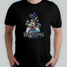 Pixxa Kingdom Hearts Unisex %100 Pamuklu Bisiklet Yaka T-Shirt
