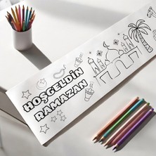 Ramazan Temalı 30X500 cm Boyama Rulo ve 5 mt Boyama Etkinlik Kitabı
