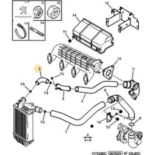 Hava Filtre Hortumu Peugeot    Peugeot, Cıtroen, Fıat 0382.AK