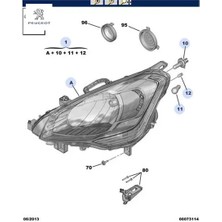 Far Sağ Partner Tepee Peugeot    Peugeot 9677202380