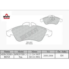 Ön Fren Balatasi VITO-LT35-SPRINTER 316 Cdi 95-06