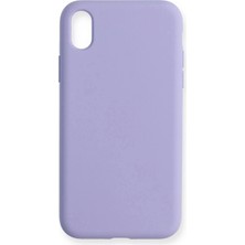 iPhone Xr Kılıf Nano Içi Kadife Silikon - Lila
