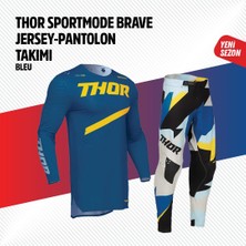 Thor Mavi Sarı Jersey Pantolon Takımı