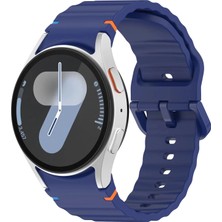 Forzacase Samsung Galaxy Watch 7 40MM ile Uyumlu Wavy Style Tokalı Silikon Kordon Kayış - FC1101