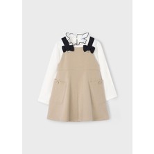 Mayoral Kız Çocuk Elbise Takım Bej