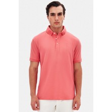 Twn Slim Fit Okyanus Mercanı Pike Dokulu T-Shirt 4EC146011784M