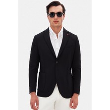 Twn Slim Fit Siyah Düz Kumaş Ceket 4EC04E301464M