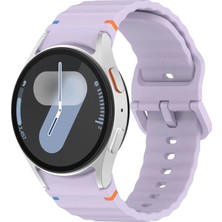 Forzacase Samsung Galaxy Watch 6 40MM ile Uyumlu Wavy Style Tokalı Silikon Kordon Kayış - FC1101