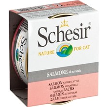 Schesir Somonlu Naturel Konserve Kedi Maması 85 gr