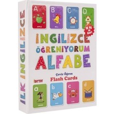 Ingilizce Alfabe Öğrenme Kartları, Eğlenceli ve Renkli Eğitim Seti
