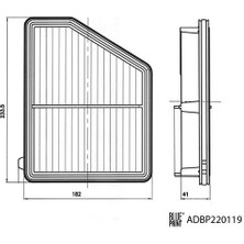 BLUEPRINT-ADBP220119 - Hava Fıltresı Honda Cıvıc  x (Fc6)