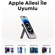 Iwalk Mag-X Magsafe Uyumlu Standlı 5.000MAH Powerbank MXB003 Sıyah
