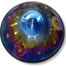 - Titanium Handpan -9 Tonlu -Re Minör ( -Bakım Yağı ,takmalı / Çıkarmalı Renkli Kuşak ve Kılıf)