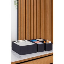 4 Parça Çekmece Içi Düzenleyici Organizer, Antrasit