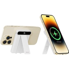 Iwalk Mag-X Magsafe Uyumlu Standlı 5.000MAH Powerbank MXB003 Beyaz