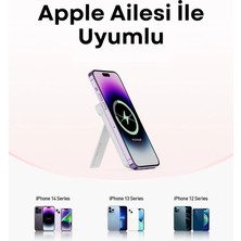 Iwalk Mag-X Magsafe Uyumlu Standlı 5.000MAH Powerbank MXB003 Beyaz