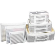 Bavul Içi Düzenleyici Valiz  Organizer 6 Lı Set - Çizgili