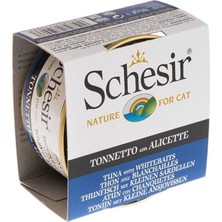 Schesir Ton Balıklı ve Ringa Balıklı Jöleli Konserve Kedi Maması 85 gr