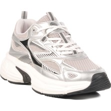 Gümüş Fileli Kadın Spor Ayakkabı GS-251-530 G