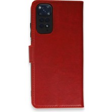 Xiaomi Redmi Note 11 Pro Kılıf Trend S Plus Kapaklı Kılıf - Kırmızı