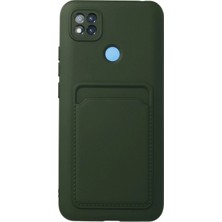 Xiaomi Redmi 9c Kılıf Kelvin Kartvizitli Silikon - Koyu Yeşil