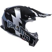 Pull In Master Race Trash Kask Yarış Siyah Gri