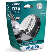 D3S Xenon X-Treme Vision Gen2 Ampul, 150% Daha Fazla Görüş (1 Adet)