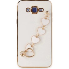 Samsung Galaxy J7 Kılıf Esila Silikon - Beyaz