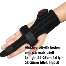 Aluslive Lüx Büyük Beden Orta Parmak Ateli Sağ Sol Kullanılabilir 4xl