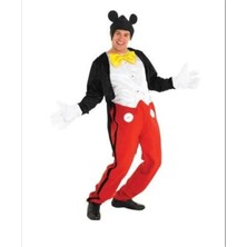 Yetişkin Mickey Mouse Kostümü Siyah, Eğlence ve Şıklık Dolu Seçenek