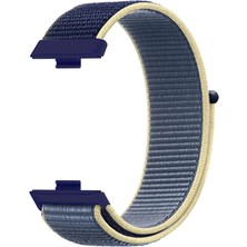 Huawei Watch Fit 4 Pro Uyumlu Nefes Alan Kumaş Hasır Cırt Cırt Kordon