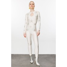 Yıldız Desenli Renkli Tulum Dans Kostümü, Şık ve Rahat Performans Için Ideal