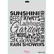 Rich New Seri N-326 Stencil 35X25 cm