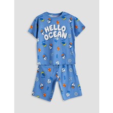 Lc Waikiki Yeni Sezon Baskili Erkek Cocuk Sortlu Pijama Takimi - S5HM66Z1