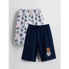 Lc Waikiki Yeni Sezon Beli Lastikli Erkek Cocuk Pijama Sort 2'li - S5DB49Z4