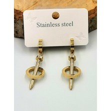 Kararmaz Çelik Lüks Küpe