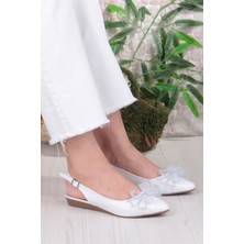 Fort 7030 Ceyn Taş Fiyank Detaylı Arkası Açık Kadın Babet