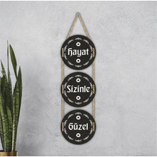 Şık Siyah Ahşap Duvar Dekoru, Evine Zarif Dokunuş Kat!