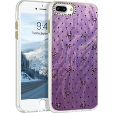 Apple iPhone 7 Plus / 8 Plus Kılıf Parlak Desenli Taşlı Azn-Blade