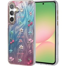 Samsung Galaxy S25 Kılıf Parlak Desenli Taşlı Azn-Blade
