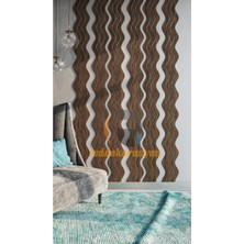 Dalgalı Ahşap Duvar Paneli, Şık ve Doğal Dekorasyon Için Ideal Seçim