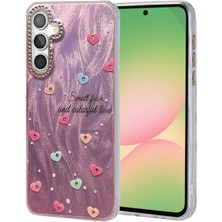 Samsung Galaxy A34 5g Kılıf Parlak Desenli Taşlı Azn-Blade